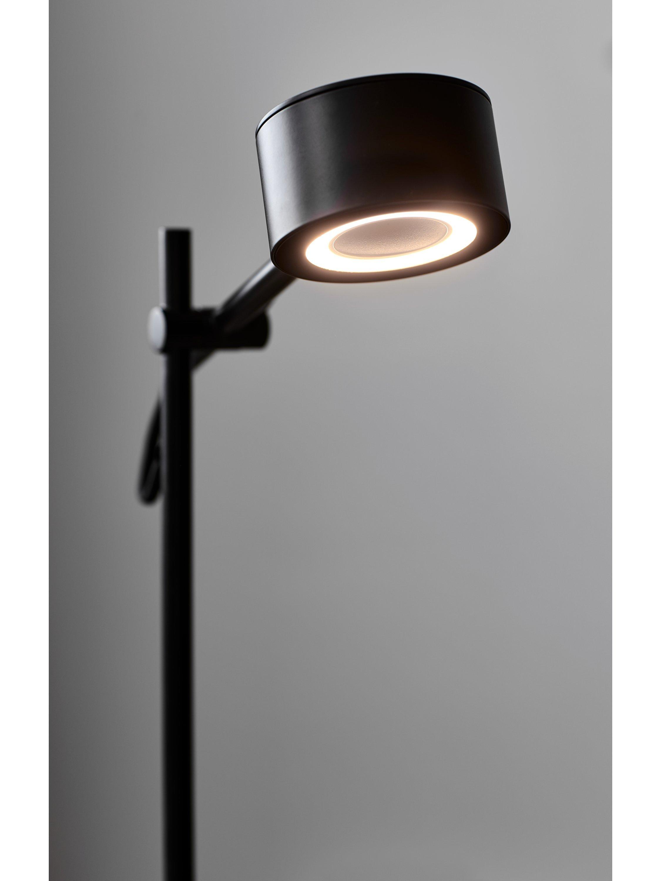 Nordlux dimmable floor lamp with two heads black (British brand)