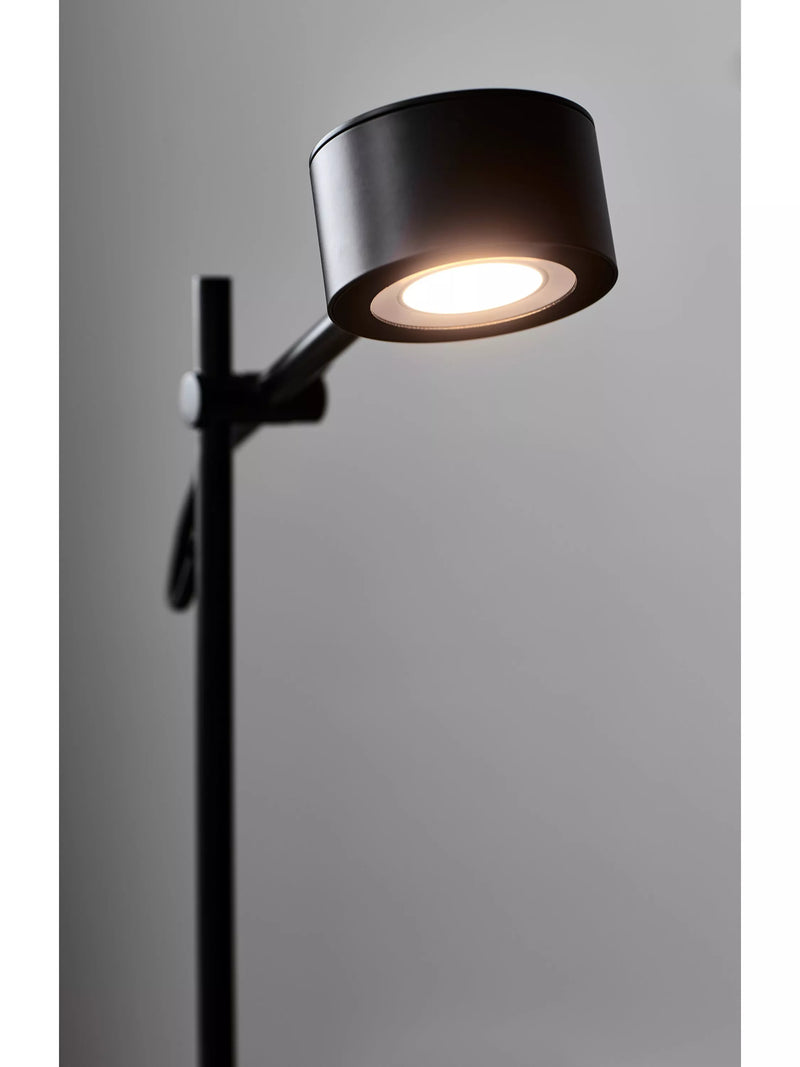 Nordlux dimmable floor lamp with two heads black (British brand)