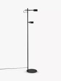 Nordlux dimmable floor lamp with two heads black (British brand)