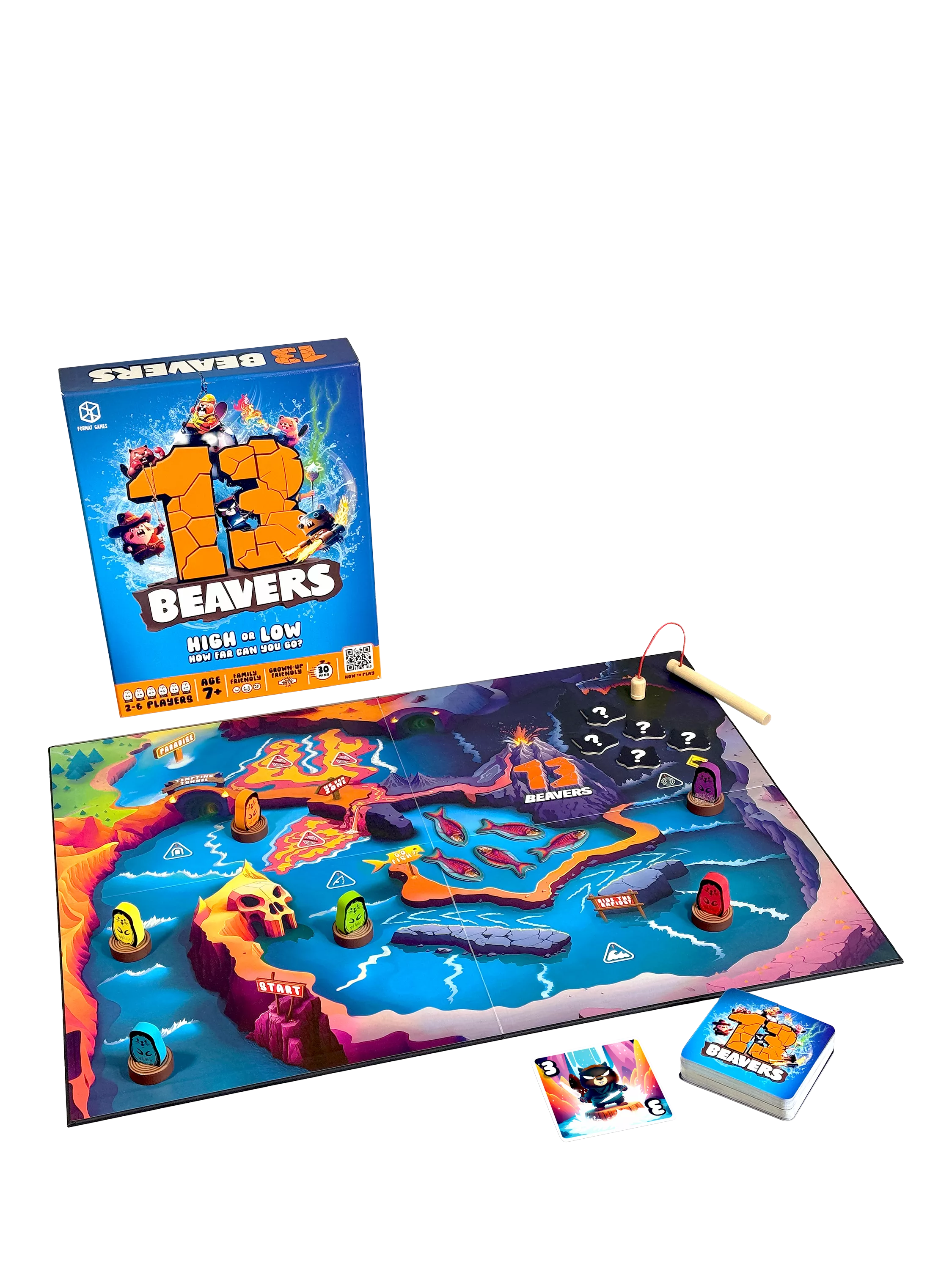 Asmodee 13 Beavers Game card game - British product