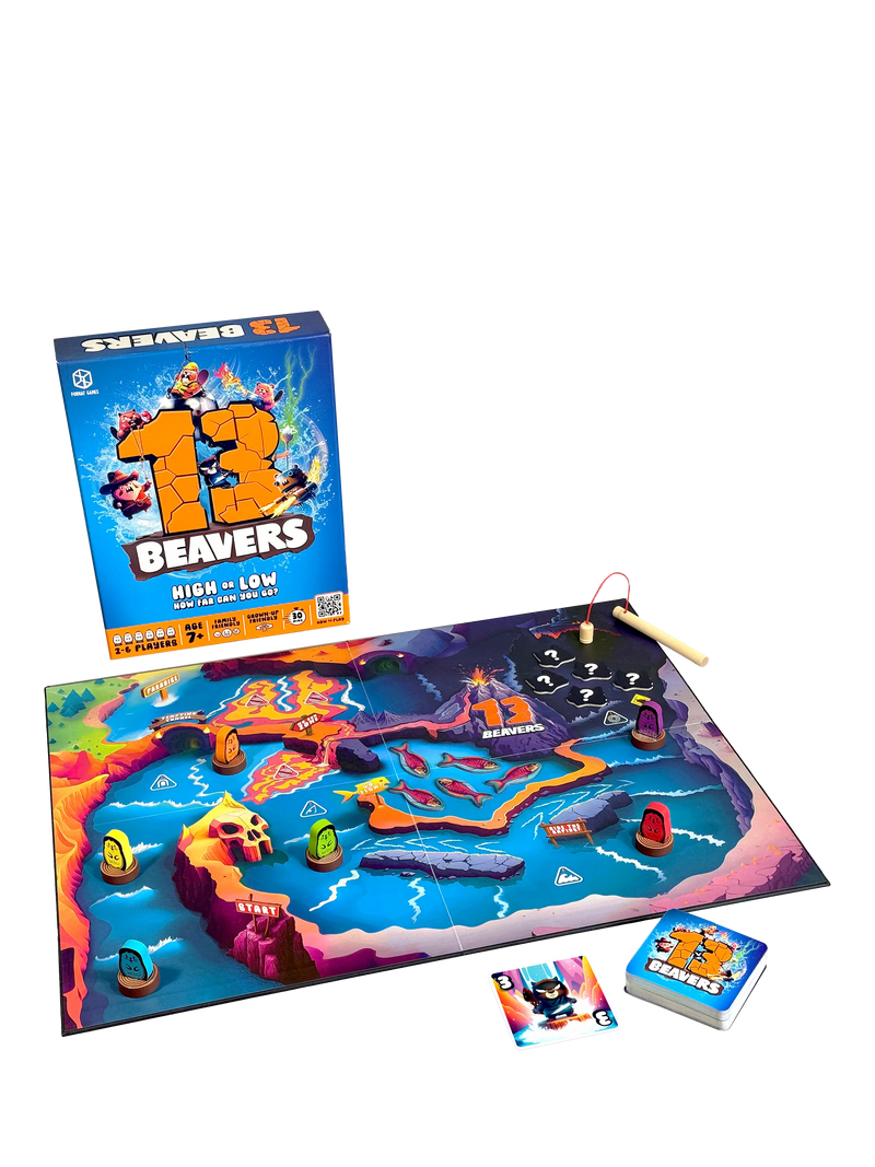 Asmodee 13 Beavers Game card game - British product