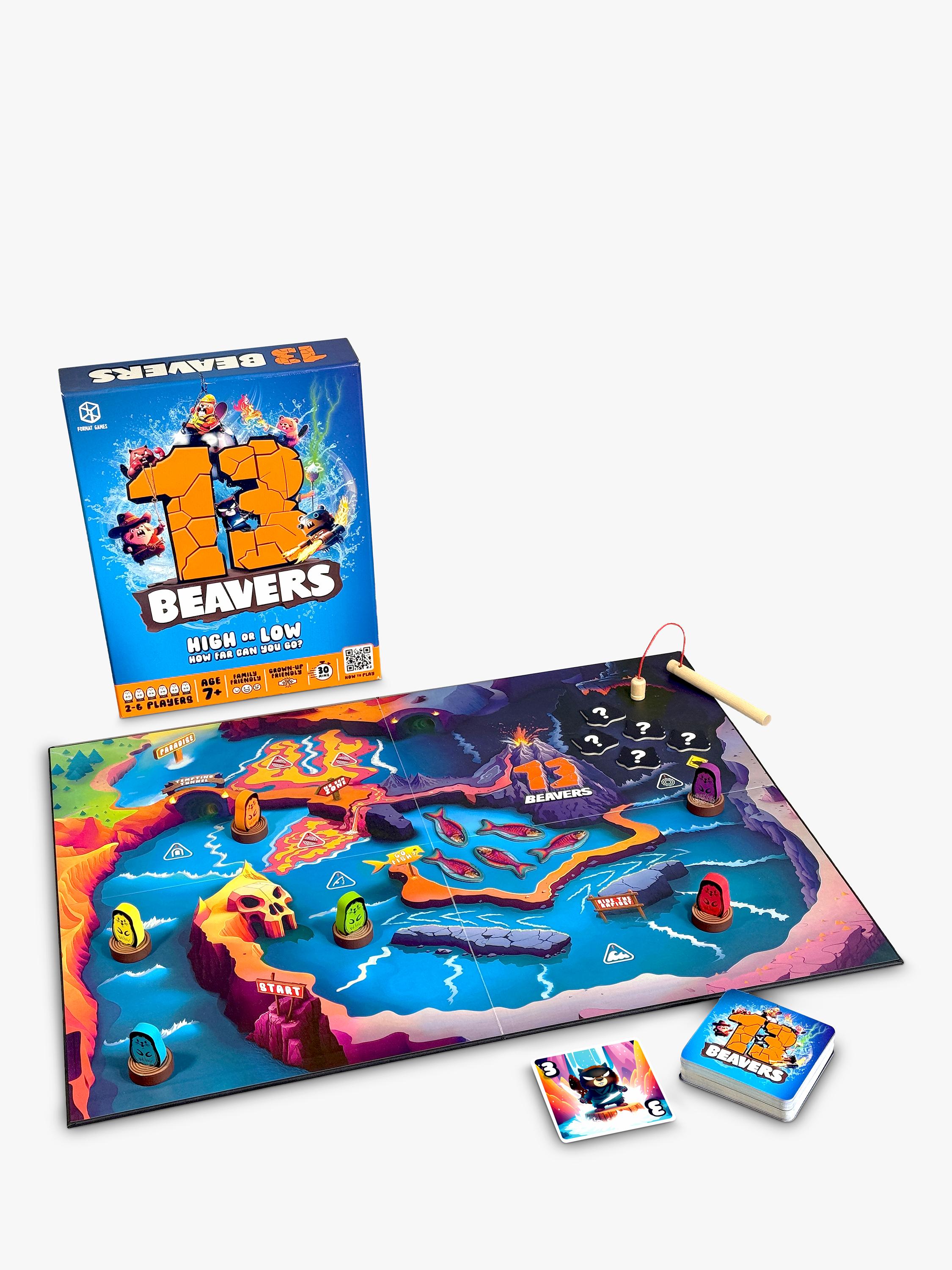 Asmodee 13 Beavers Game card game - British product