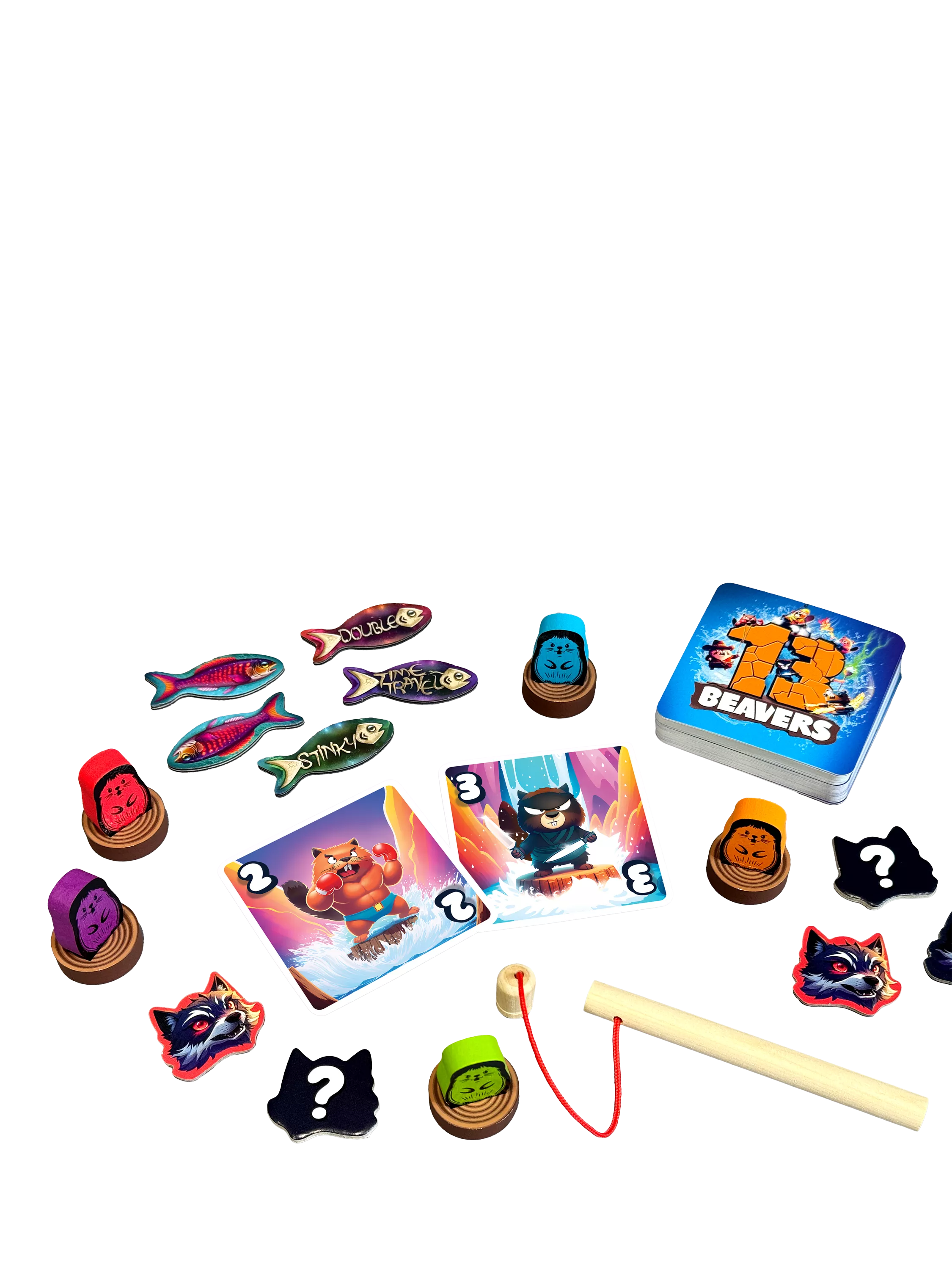 Asmodee 13 Beavers Game card game - British product