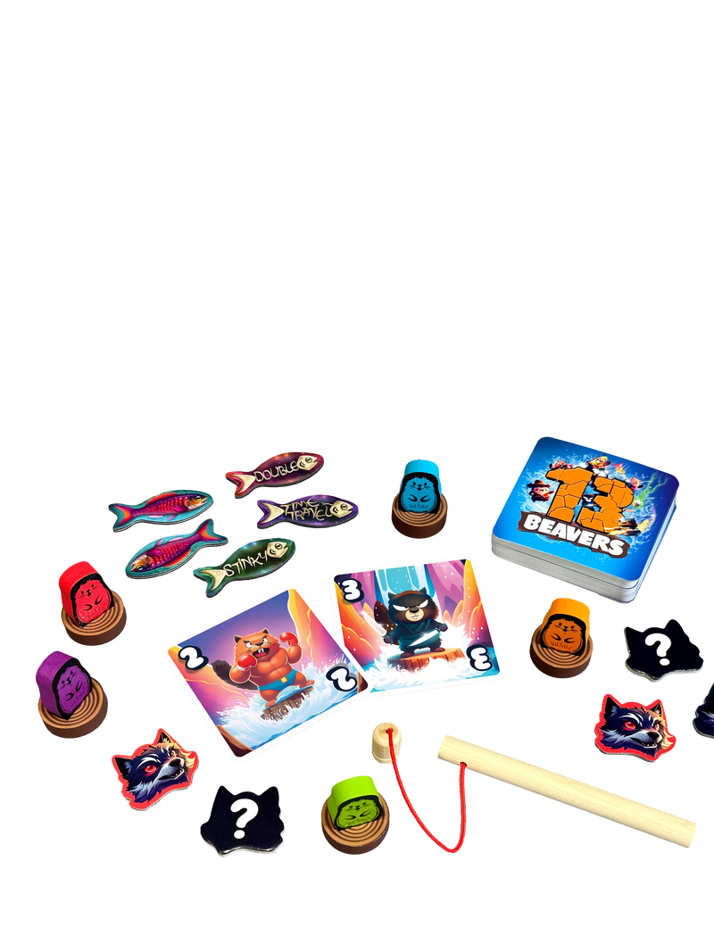 Asmodee 13 Beavers Game card game - British product