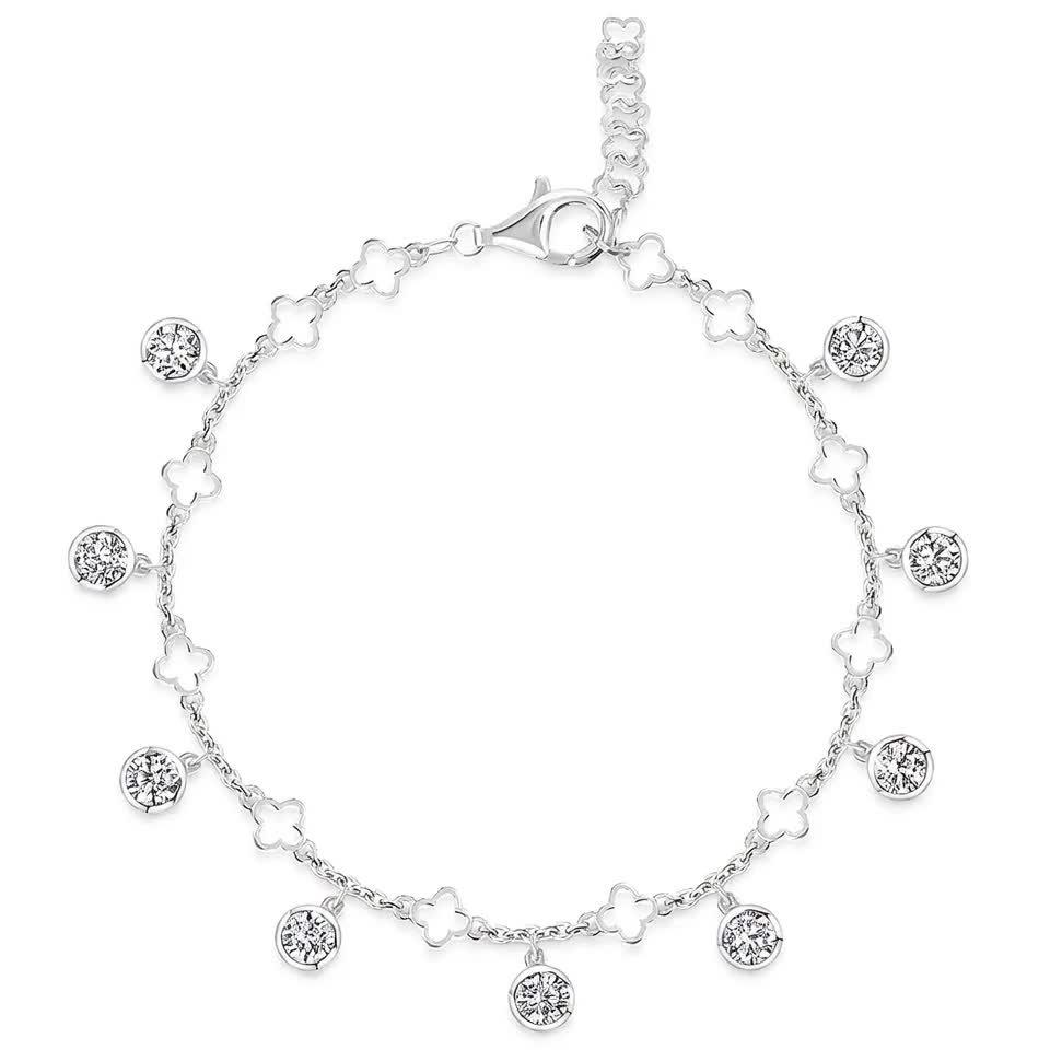 Jools by Jenny Brown clover charm bracelet - British product