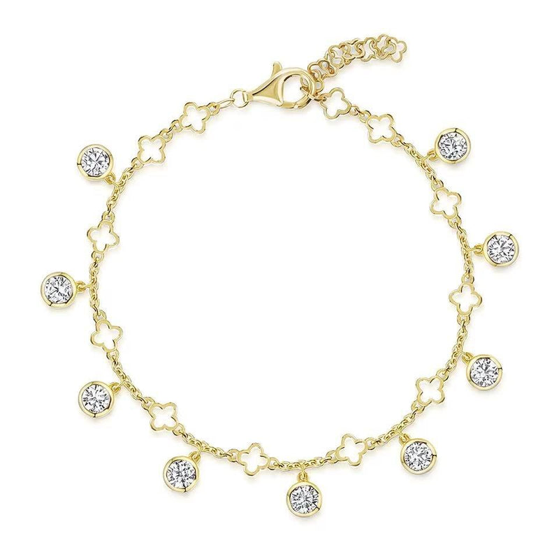 Jools by Jenny Brown clover charm bracelet - British product
