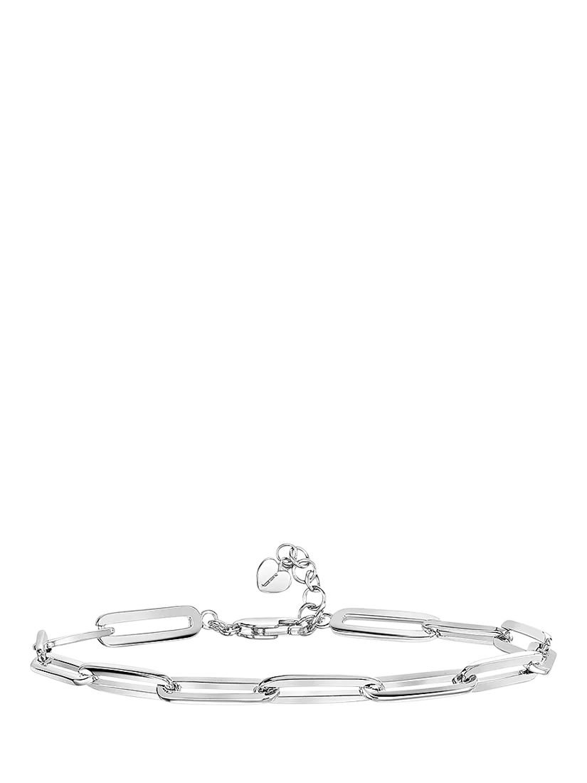 Jools by Jenny Brown rhodium plated sterling silver link bracelet - British product