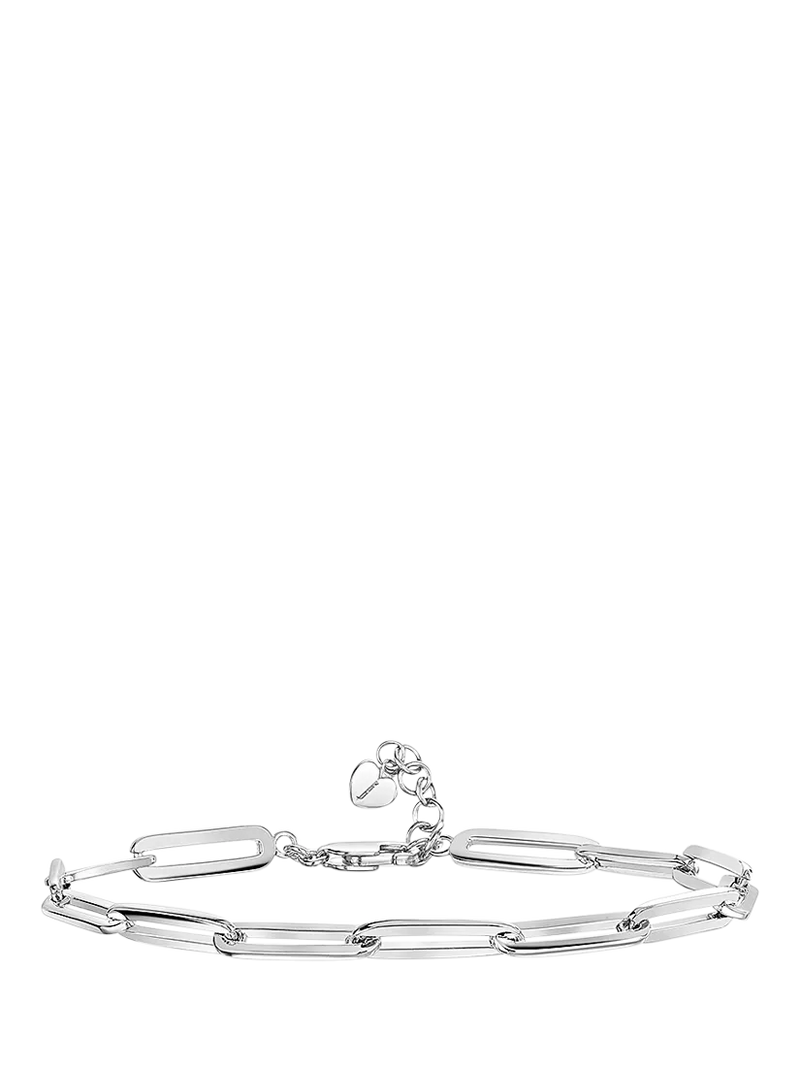 Jools by Jenny Brown rhodium plated sterling silver link bracelet - British product