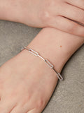 Jools by Jenny Brown rhodium plated sterling silver link bracelet - British product