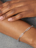 Jools by Jenny Brown cubic zirconia large link chain bracelet, imported from the UK