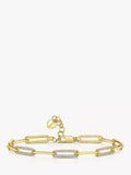 Jools by Jenny Brown cubic zirconia large link chain bracelet, imported from the UK
