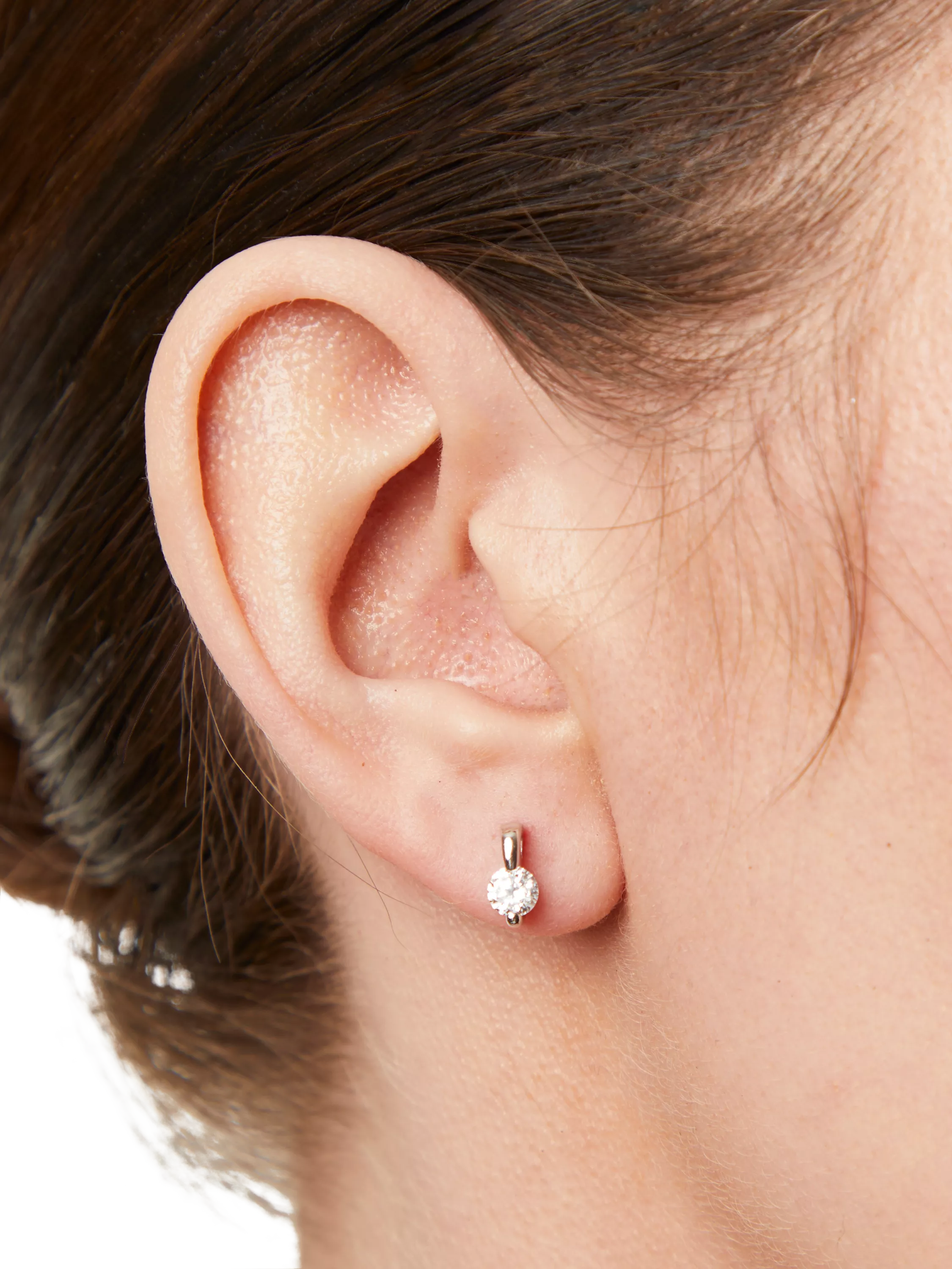 Jools by Jenny Brown cubic zirconia stud earrings silver, imported from the UK