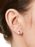 Jools by Jenny Brown cubic zirconia stud earrings silver, imported from the UK