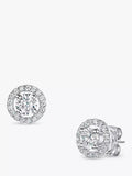 Jools cubic zirconia halo stud earrings 4mm, UK version