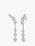 Jools by Jenny Brown cubic zirconia bubble drop earrings (British brand)