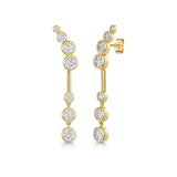 Jools by Jenny Brown cubic zirconia bubble drop earrings (British brand)