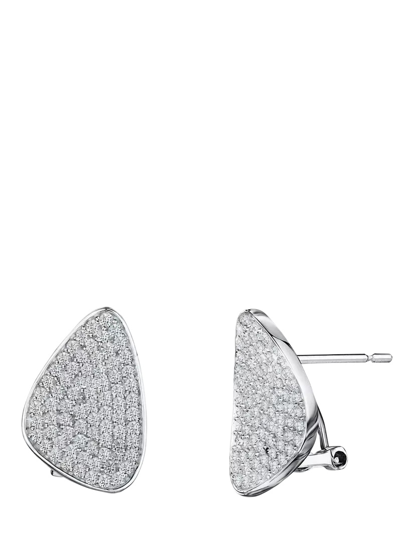 Jools by Jenny Brown silver triangle stud earrings H1.8cm - British product