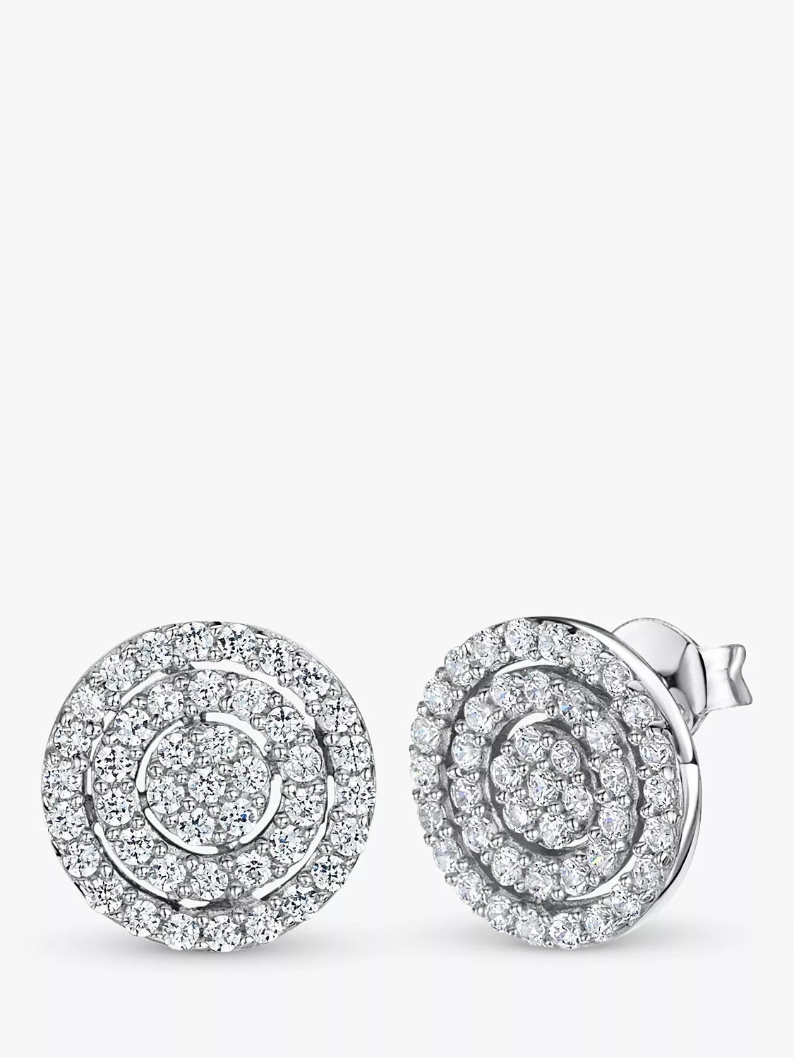 Jools by Jenny Brown cubic zirconia stud earrings (British brand)