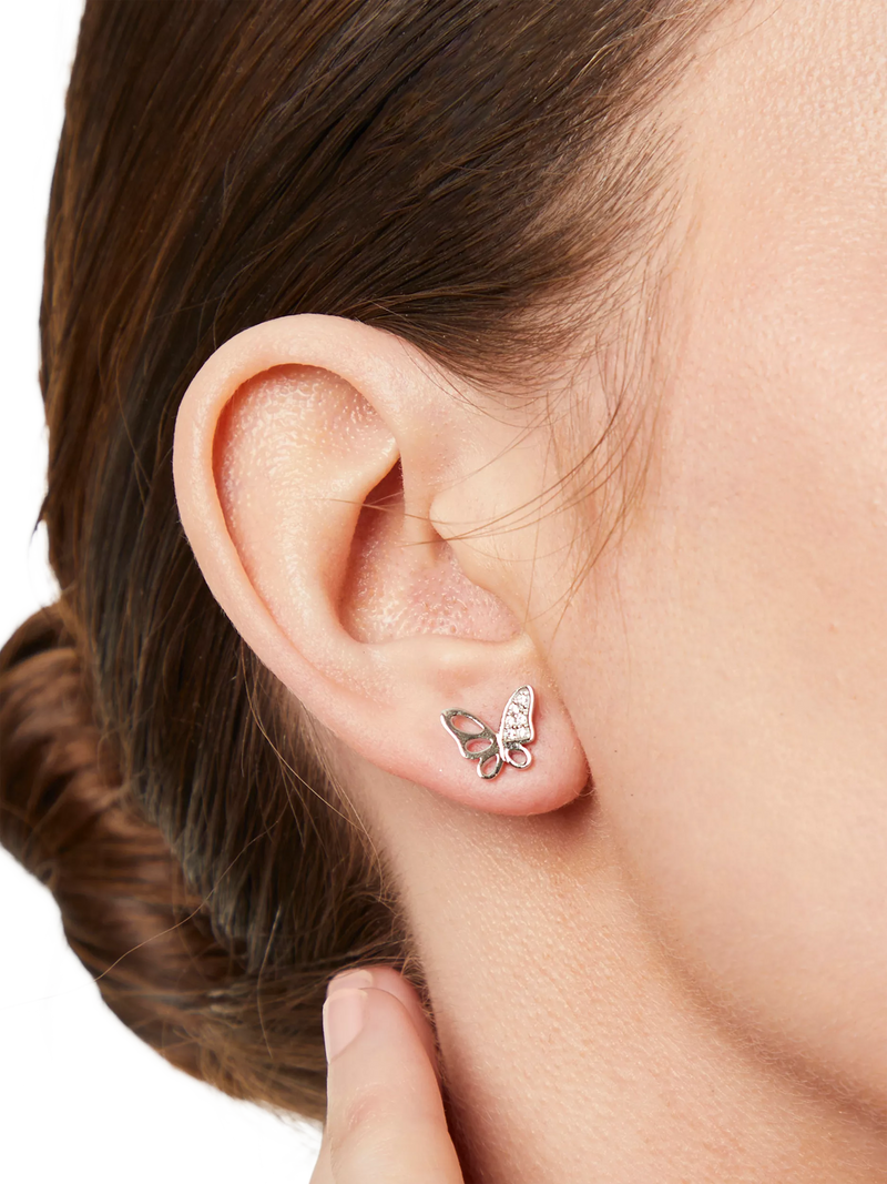 Jools by Jenny Brown cutout butterfly stud earrings, UK version