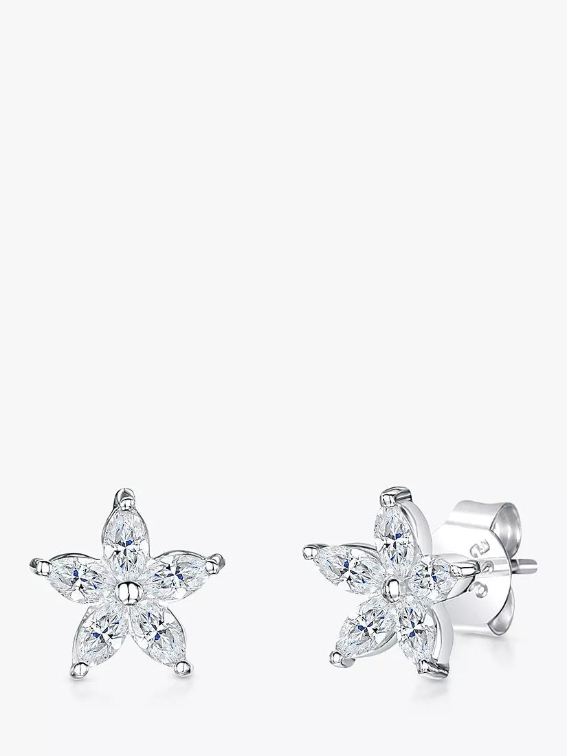 Jools by Jenny Brown marquise cubic zirconia stud earrings, UK version
