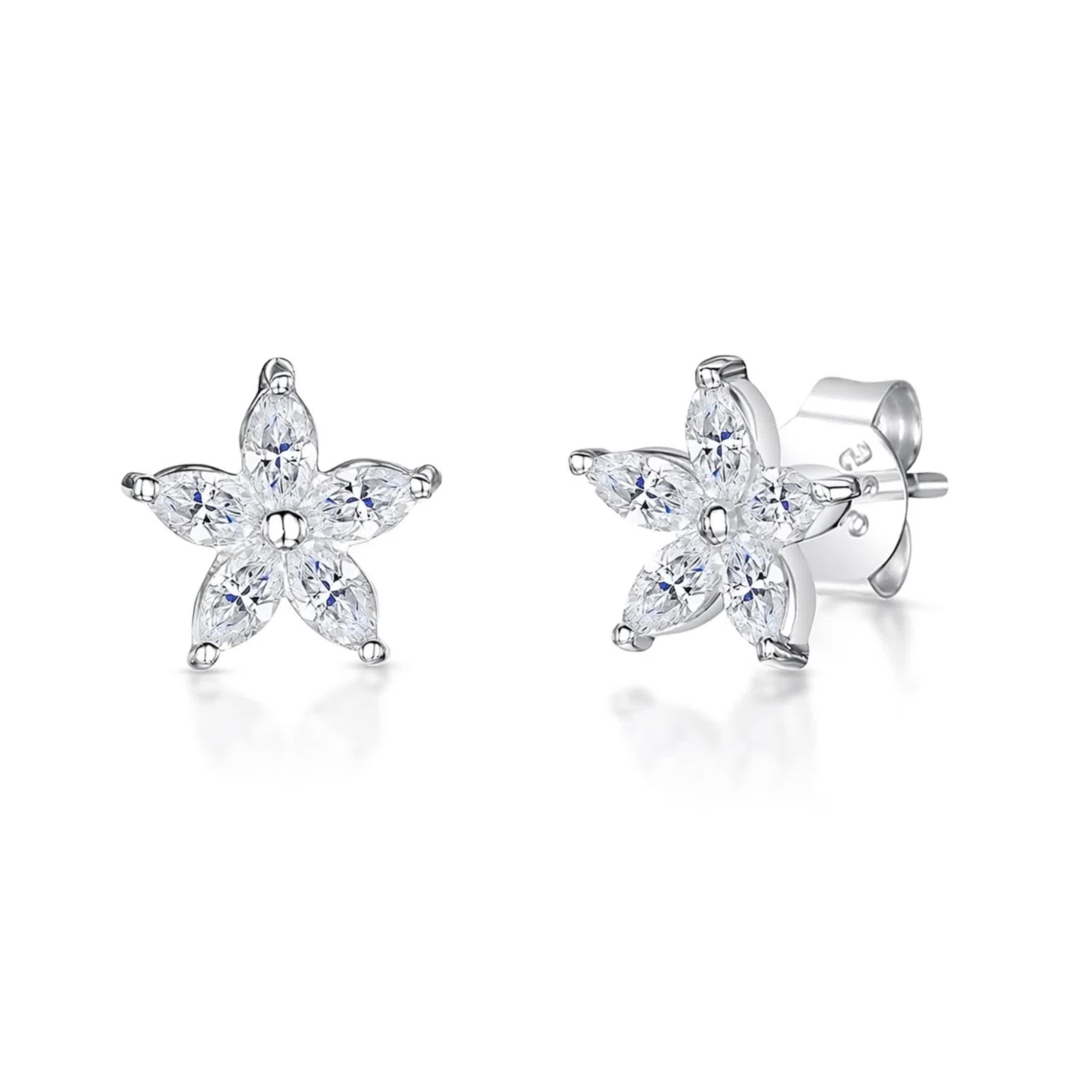 Jools by Jenny Brown Marquise Zirkonia-Steckohrringe, UK-Version