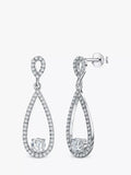 Jools by Jenny Brown open teardrop cubic zirconia earrings 3.4cm, UK version