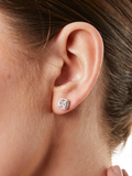 Jools by Jenny Brown princess cut cubic zirconia stud earrings, UK version