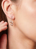 Jools by Jenny Brown cubic zirconia drop earrings rose gold - British product