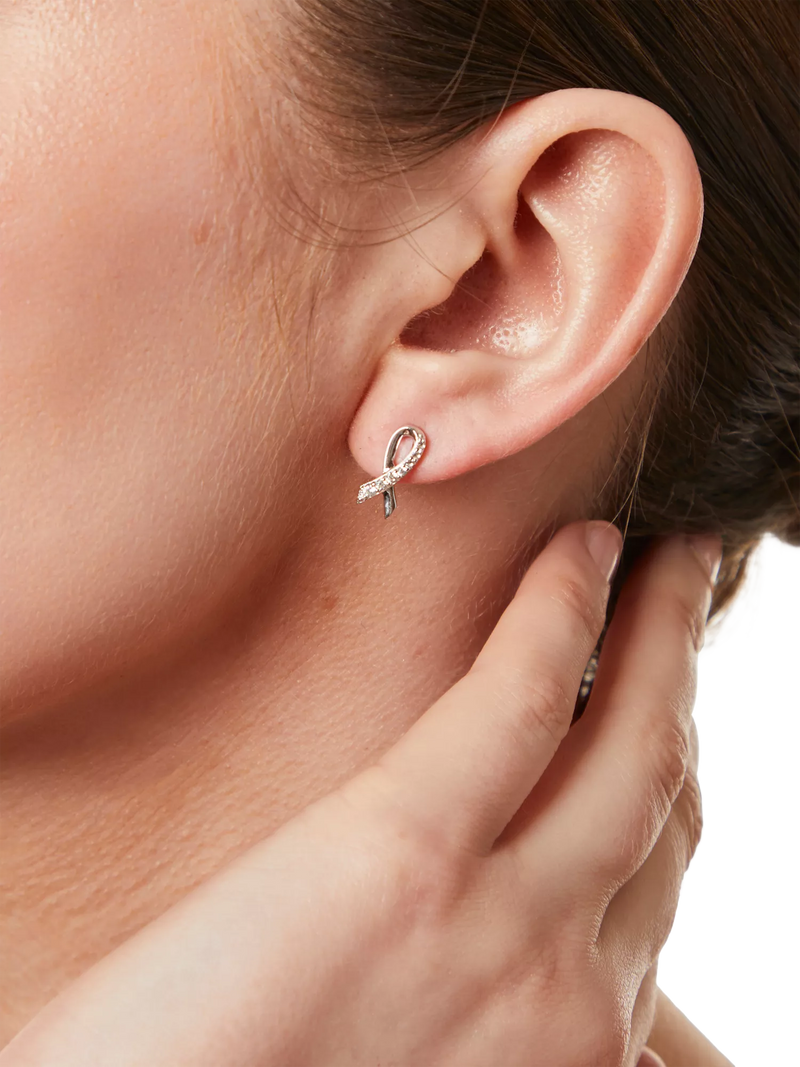 Jools by Jenny Brown cubic zirconia earrings silver, imported from the UK