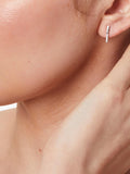 Jools by Jenny Brown small pave bar stud earrings silver, UK version