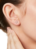 Jools by Jenny Brown cubic zirconia butterfly stud earrings, UK version