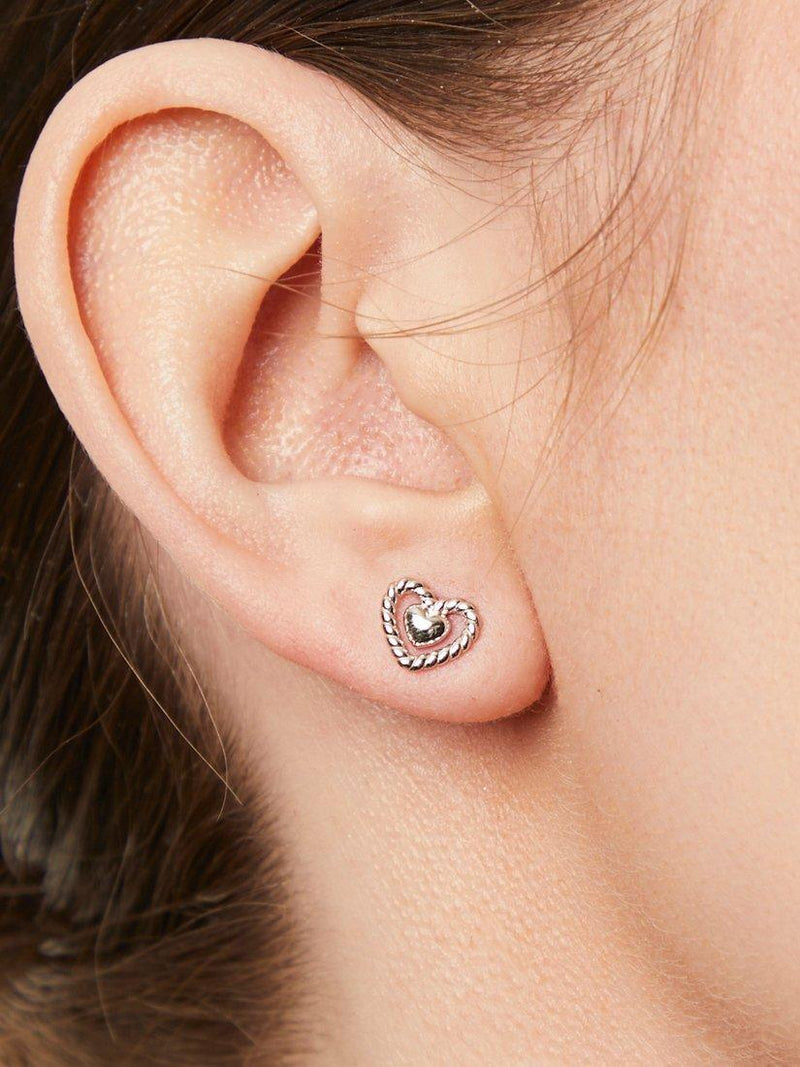 Jools by Jenny Brown heart stud earrings, imported from the UK