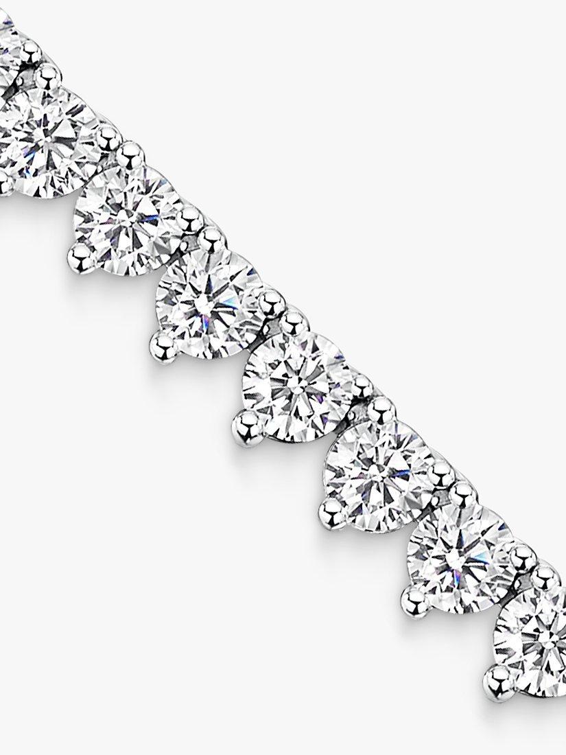 Jools by Jenny Brown 3mm cubic zirconia tennis necklace silver, imported from the UK