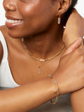 Jools by Jenny Brown cubic zirconia small link pendant necklace (British brand)