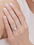 Jools by Jenny Brown Smaragdschliff Zirkonia-Ring (britische Marke)