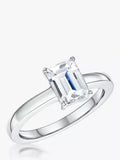 Jools by Jenny Brown Smaragdschliff Zirkonia-Ring Silber
