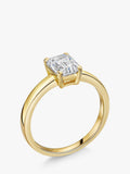 Jools by Jenny Brown emerald cut cubic zirconia ring gold (British brand)