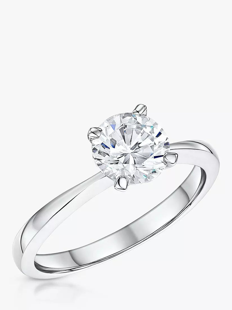 Jools by Jenny Brown Round Cut Cubic Zirconia Ring, Silver