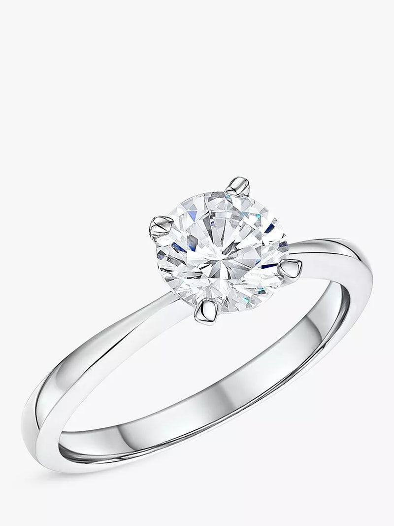 Jools by Jenny Brown Round Cut Cubic Zirconia Ring, Silver