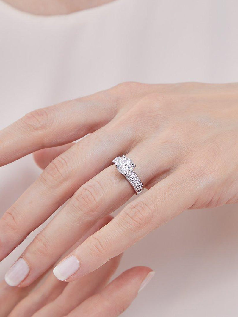 Jools by Jenny Brown cubic zirconia ring silver, UK version