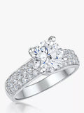 Jools by Jenny Brown 2ct Cubic Zirconia Pave Cocktail Ring, Silver