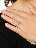 Jools by Jenny Brown silver 3 stone band ring, imported from the UK