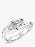 Jools by Jenny Brown 3 Stone Band Ring Silver