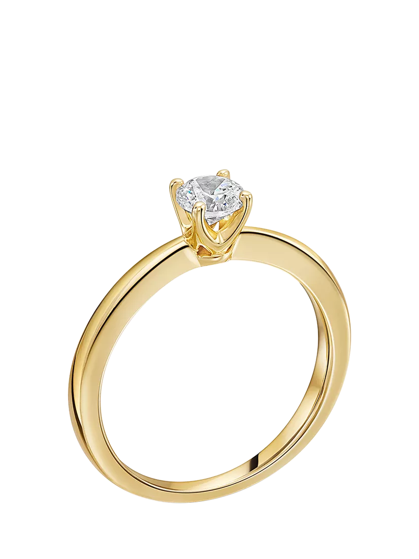 Jools by Jenny Brown solitaire cubic zirconia ring 5mm - British product