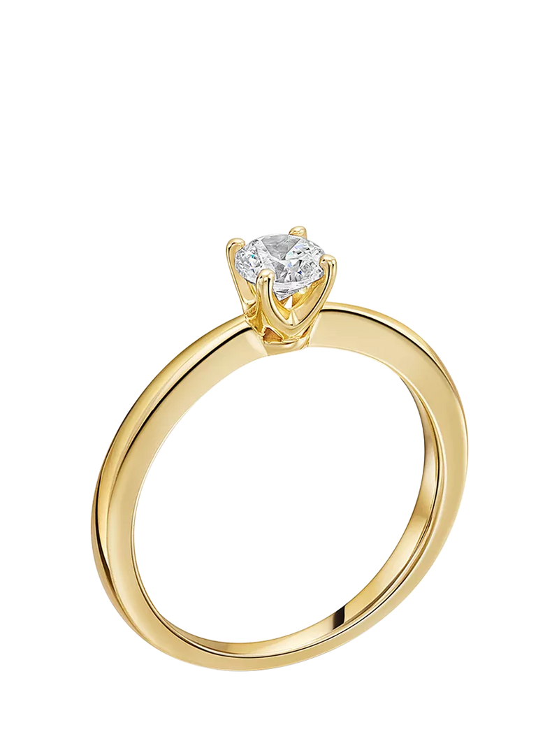 Jools by Jenny Brown solitaire cubic zirconia ring 5mm - British product