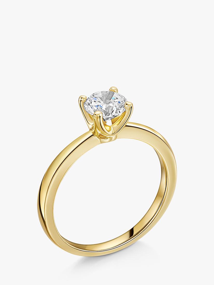 Jools solitaire ring with cubic zirconia 6.25mm, UK version