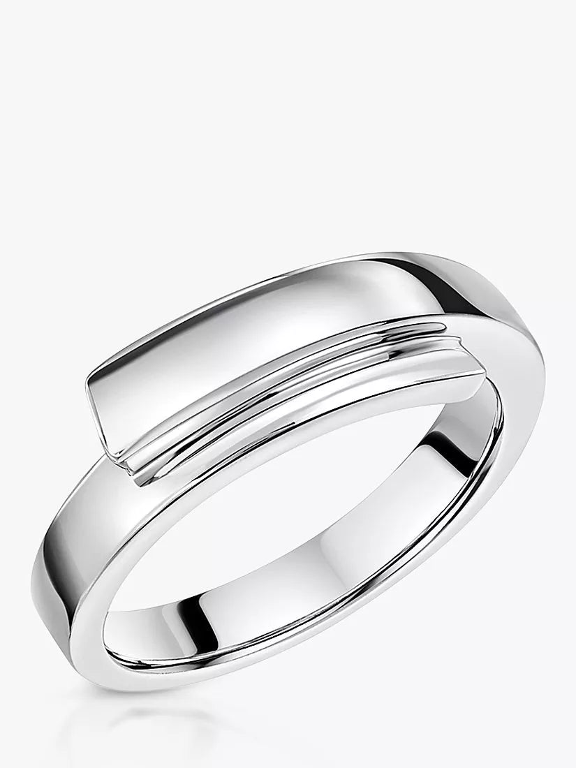 Jools by Jenny Brown wrap band ring silver, UK version