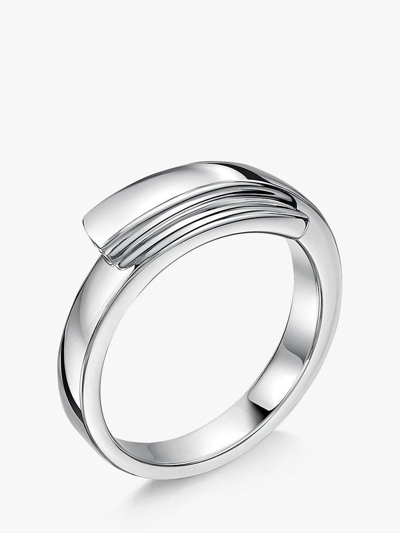 Jools by Jenny Brown wrap band ring silver, UK version