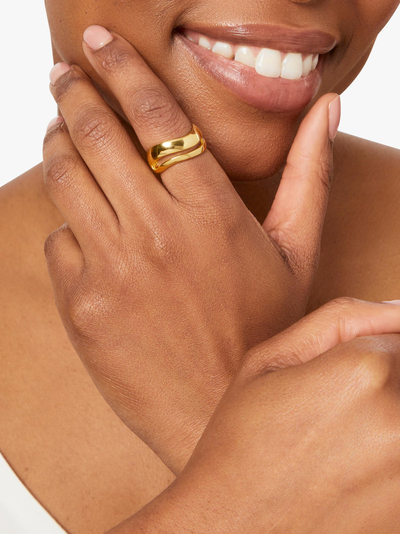 Jools by Jenny Brown double row wave ring, imported from the UK