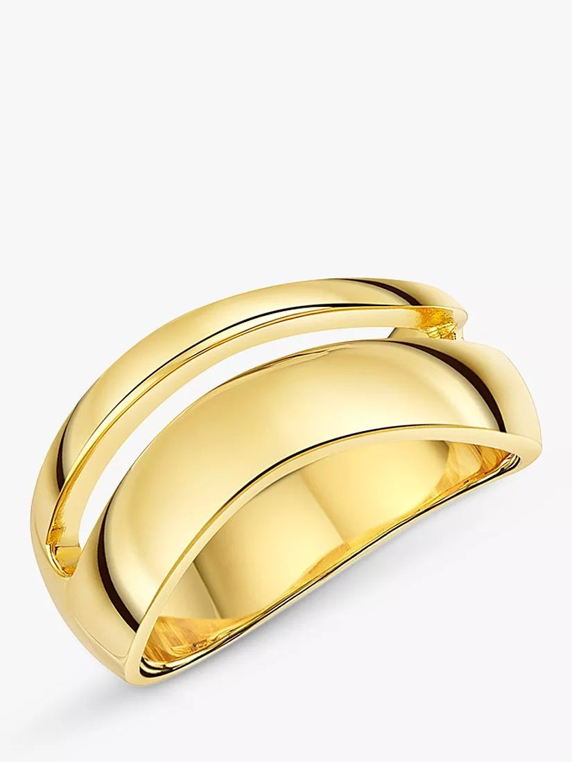 Jools by Jenny Brown Double Row Wave Ring, Gold